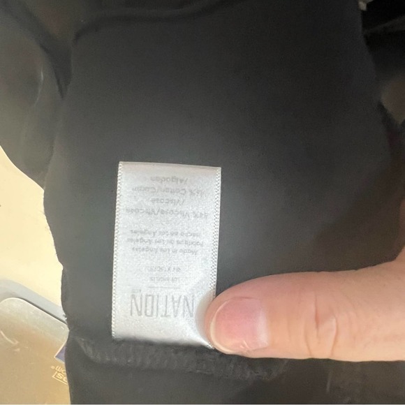 Nation LTD Freya Wrap Black Wrap Tulip Satin Pants Large - Picture 5 of 8